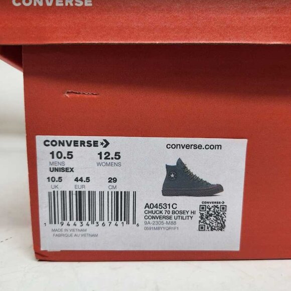 New men's 10.5 Converse Chuck 70 Bosey Hi Utility green sneakers A04531C - Picture 3 of 11